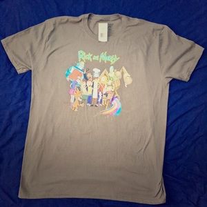 Adult swim. Rick and Morty. Green T-shirt.